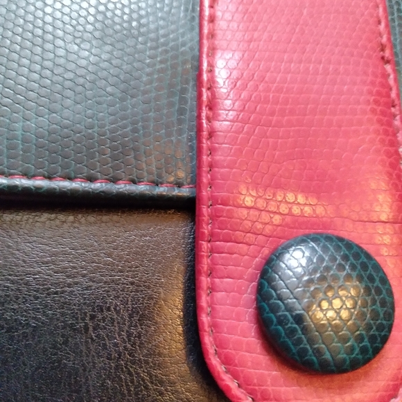 Faux leather multicolored crossbody bag - Picture 2 of 7